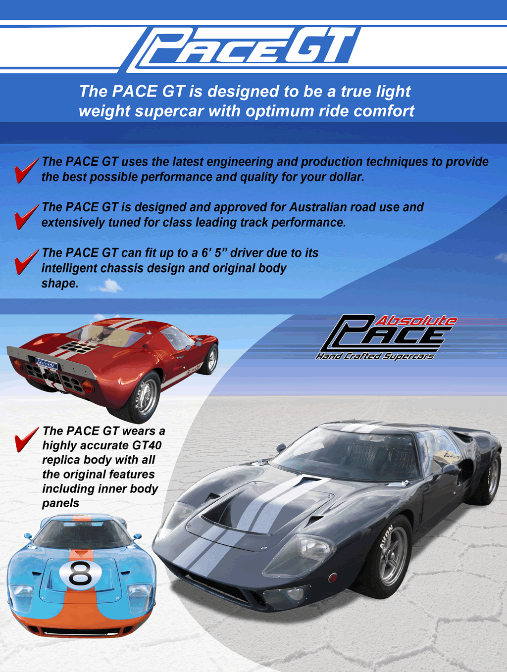 Pace GT Brochure Cover Sheet